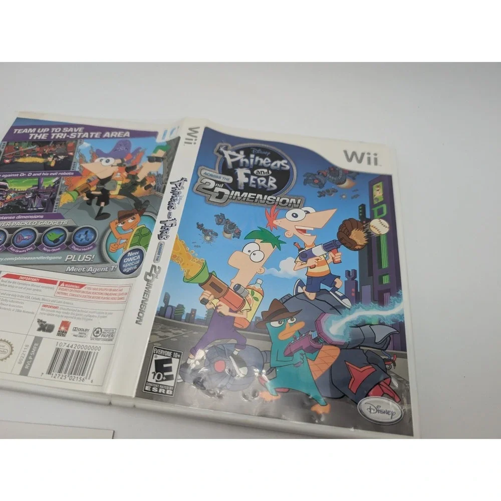 Disney Phineas & Ferb: 2nd Dimension Nintendo Wii Complete With Manual